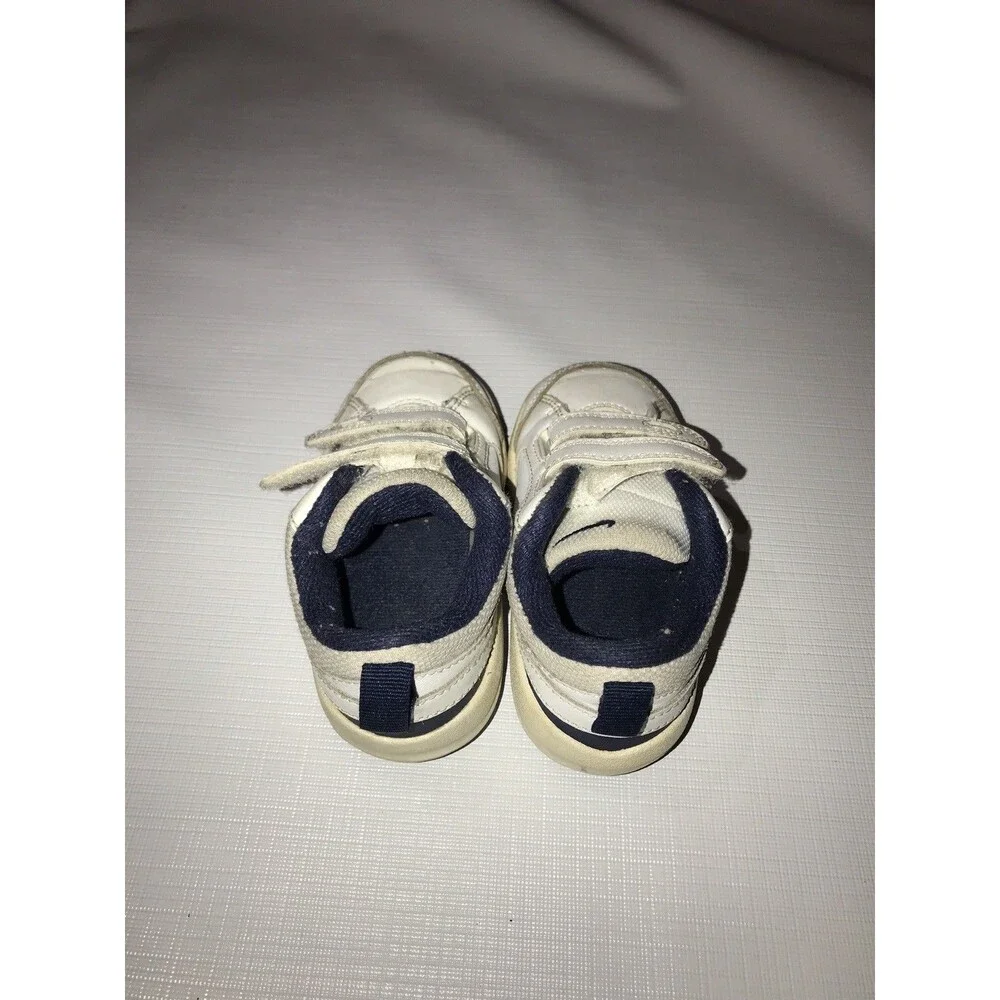 Nike Little Pico III White/Navy Toddler Kids Sneakers Size 6C
